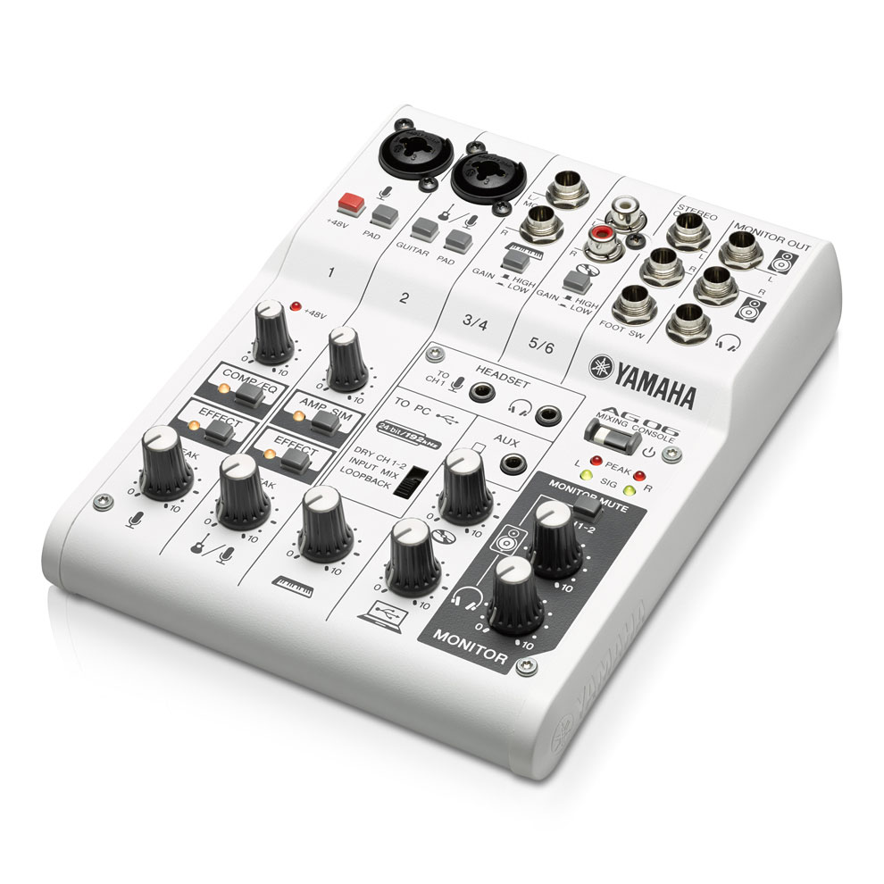 公式の  AG03 / AG06 - Streaming - Products - Mixers - Overview DTM・DAW