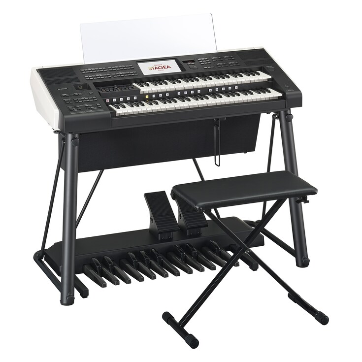 Diagonal view of the Yamaha Electone ELS-03G
