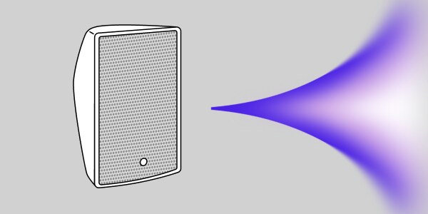 Surface mount speaker icon with aura