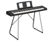 Diagonal side view of the NP-35B (black model) with the optional stand