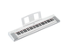 Diagonal side view of the NP-35WH (white model) with the music stand