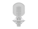 Yamaha Condenser Microphone YCM705 (White) with Shock mount and Pop filter
