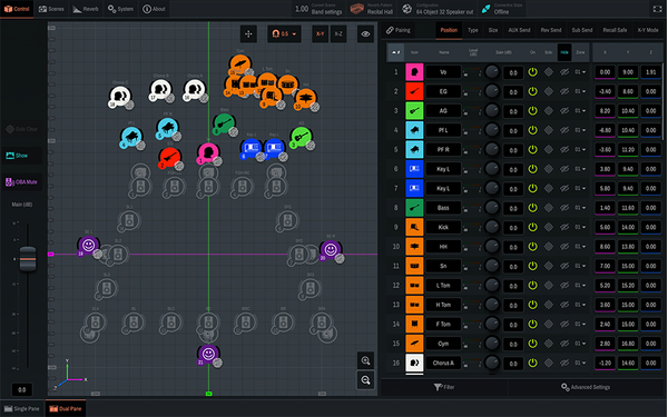 Yamaha Sound xR Image: Spatial Mixing with AFC Image Controller