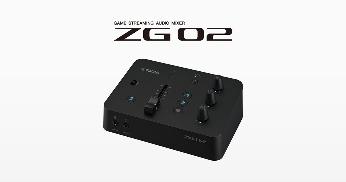 Introducing Yamaha's ZG02 Game-Streaming Audio Mixer - Yamaha