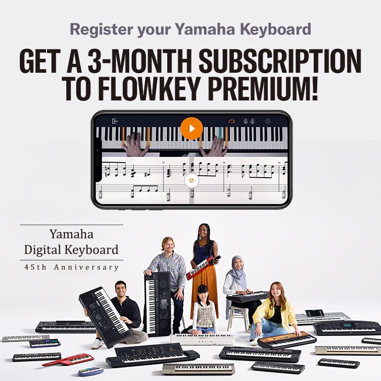 Main visual of Flowkey Campaign
