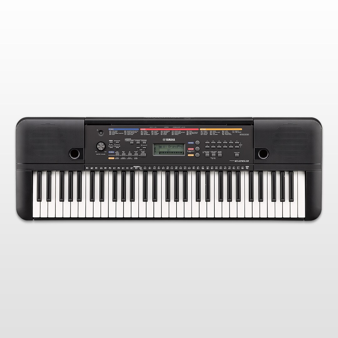 【美品】ヤマハ YAMAHA　PORTATONE PSR-E263 Yamaha PSR-E263 61-Key Portable Keyboard Black | Guitar Center