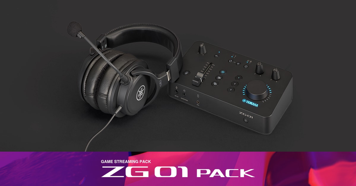 ZG01 Pack Gaming Mixer & Headset Pack - Yamaha USA