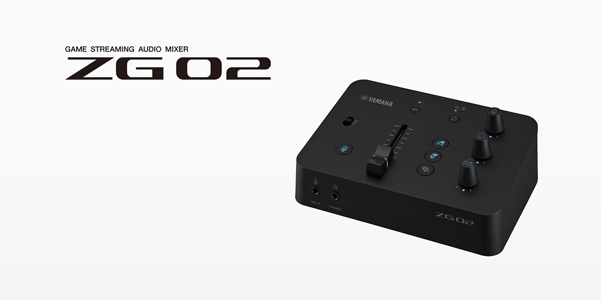 Yamaha ZG02 USBオーディオインターフェース Amazon.com: Yamaha ZG02 Gaming Mixer for Voice Chat and Game